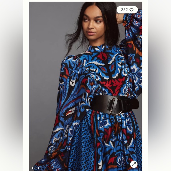 Farm Rio Black Toucans Scarf Long Sleeve Maxi Dress - Picture 6 of 9